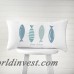 Highland Dunes Garver Personalized Fish Cotton Lumbar Pillow YCT4896